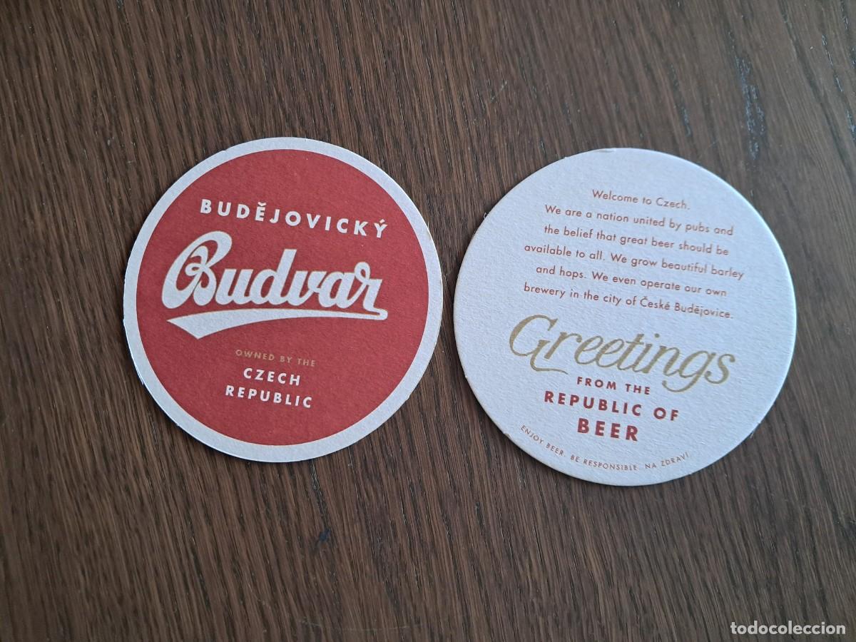 Coleccionismo de cervezas: posavasos de cerveza checa, Budvar. - Foto 1