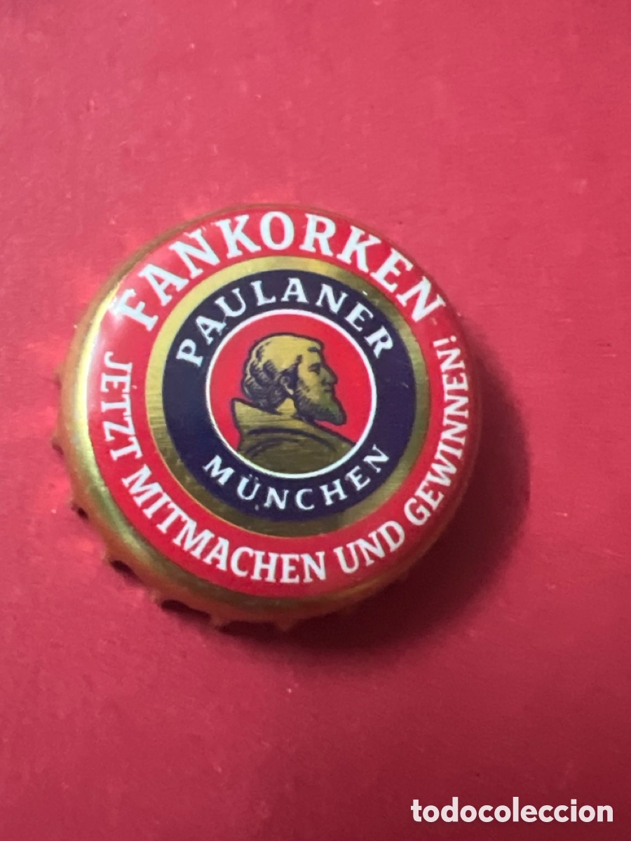 Coleccionismo de cervezas: T4/X32/L6. CHAPA CERVEZA - ALEMANIA - Paulaner M&uuml;nchen Fankorken Jetzt Mitmachen Und Gewinnen!