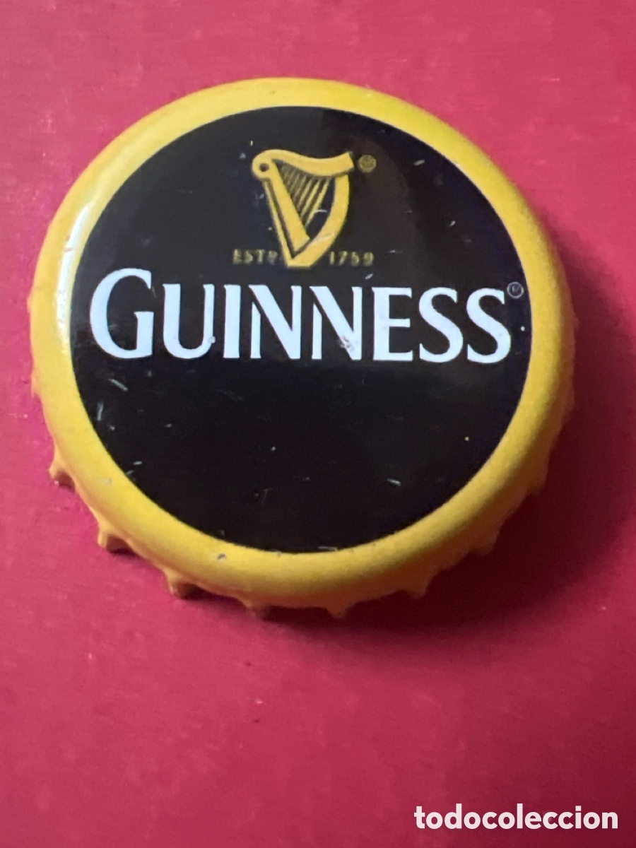 Coleccionismo de cervezas: T4/X32/O2. Chapa tap&oacute;n corona de la cerveza irlandesa GUINNESS