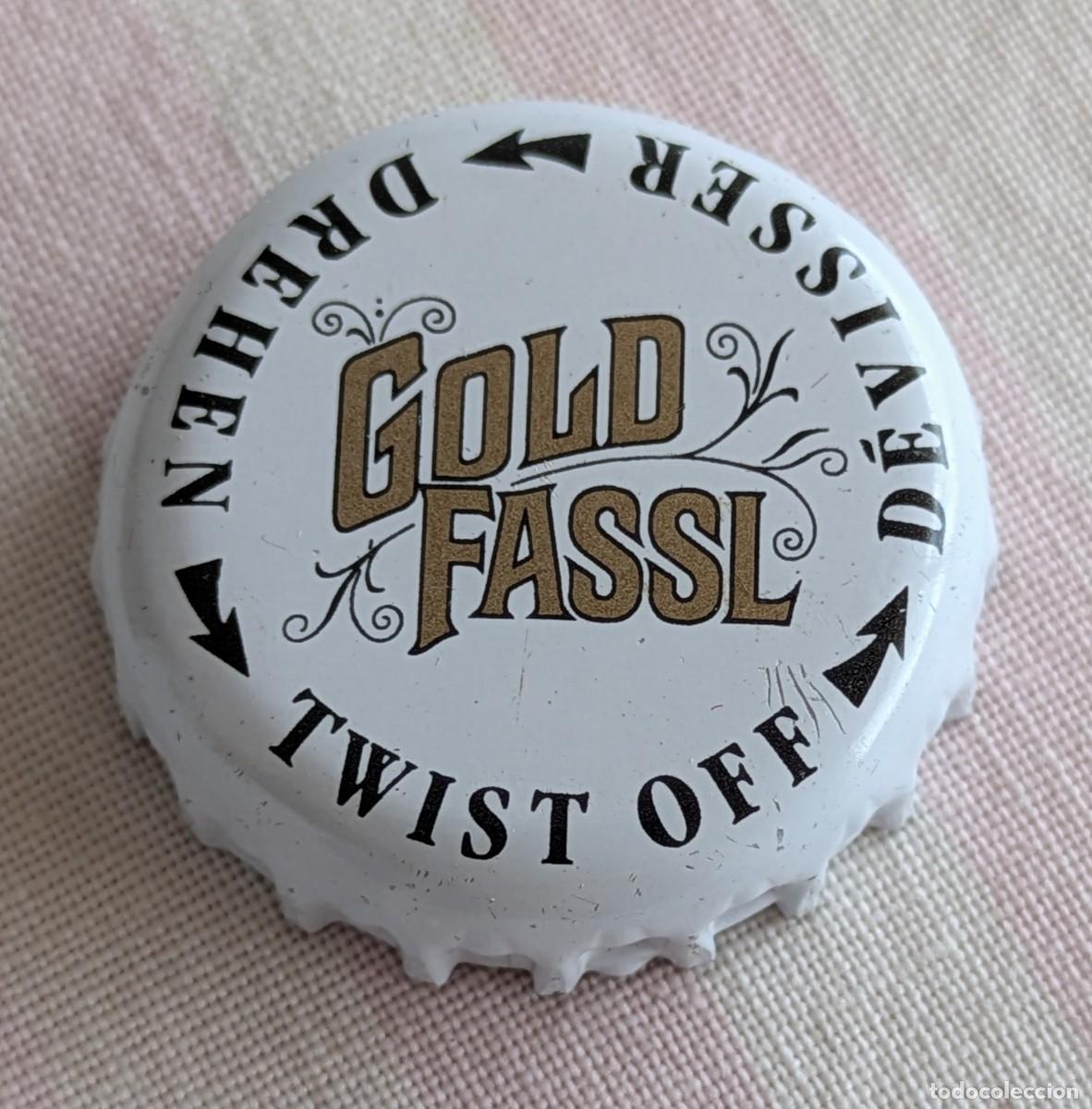 Coleccionismo de cervezas: Chapa corona Gold Fassl cerveza austr&iacute;aca