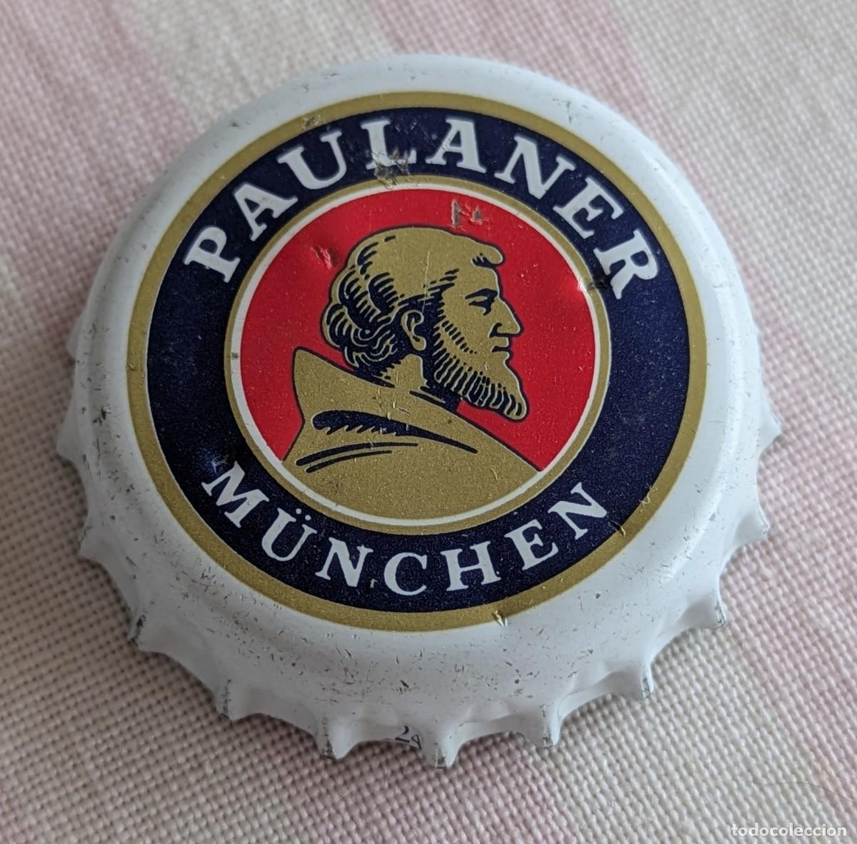 Coleccionismo de cervezas: Chapa corona Paulaner M&uuml;nchen cerveza