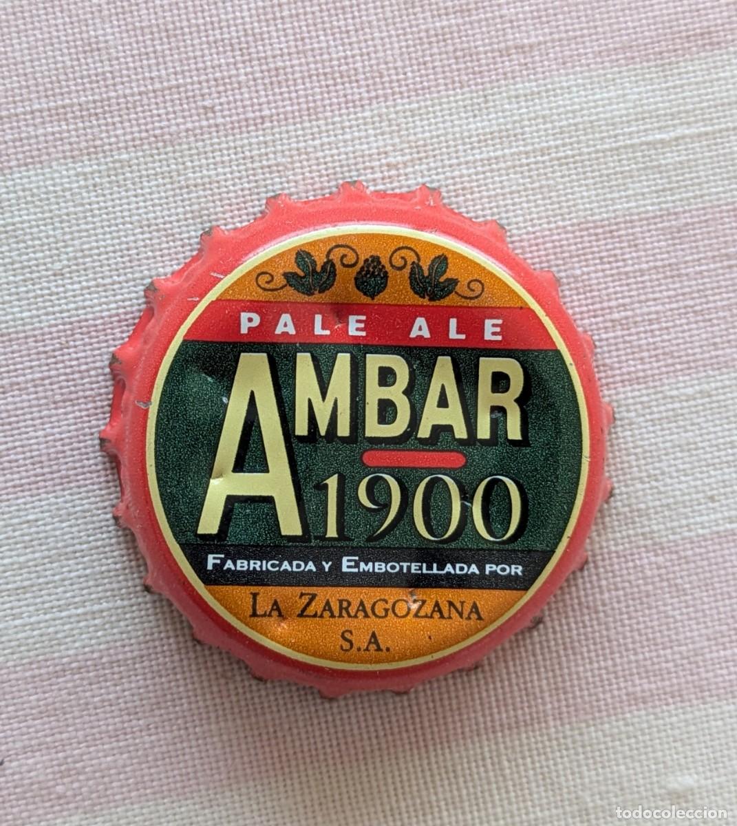 Coleccionismo de cervezas: Chapa corona Ambar 1900 Pale Ale