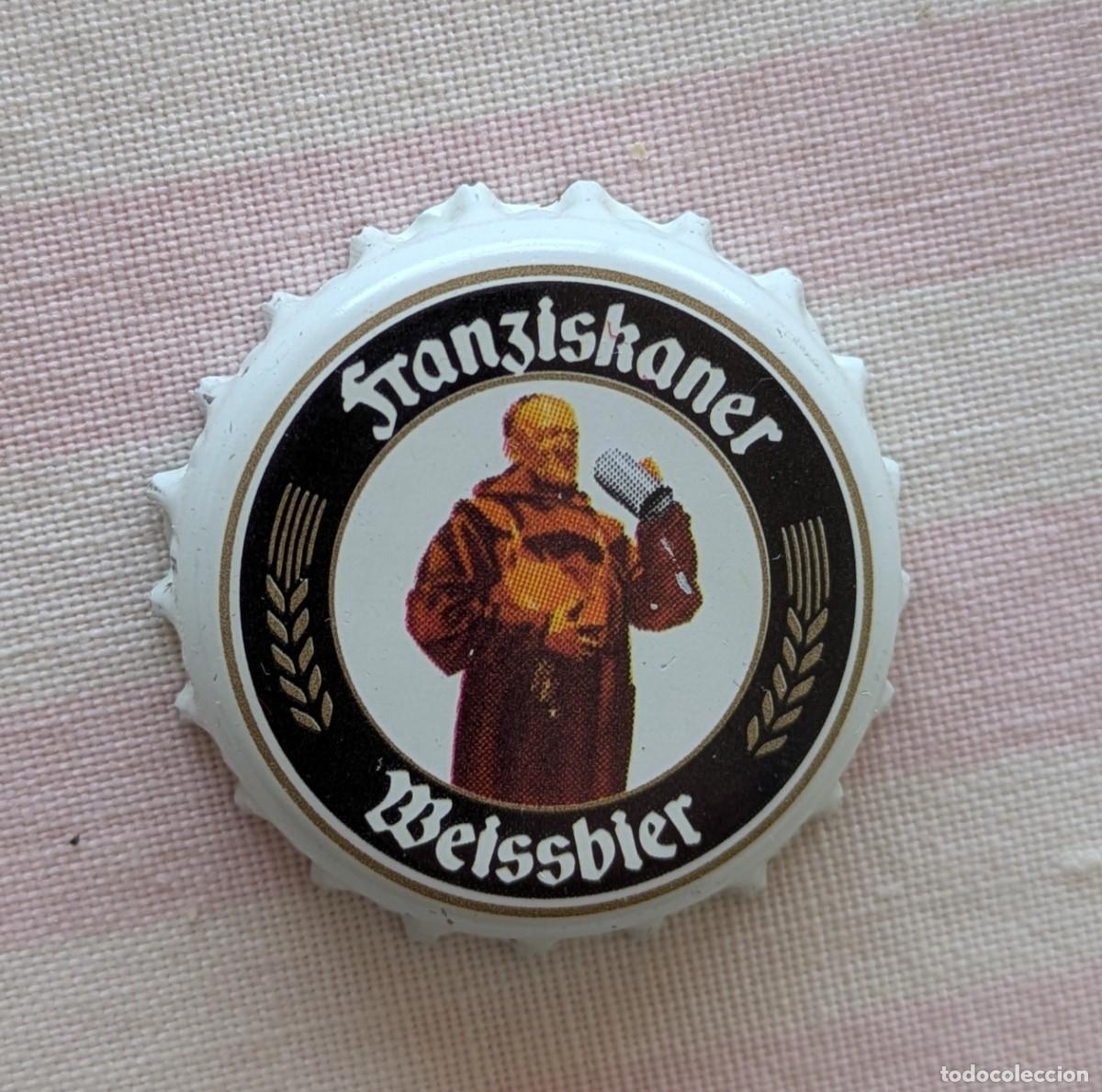 Coleccionismo de cervezas: Chapa corona Franziskaner Weissbier cerveza
