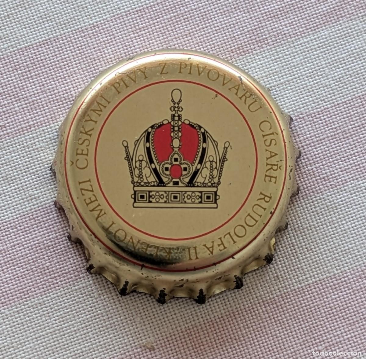 Coleccionismo de cervezas: Chapa corona cerveza checa Klenot Mezi
