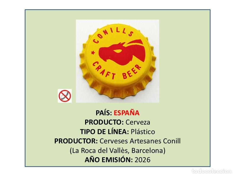 Coleccionismo de cervezas: TAPON CORONA CAPSULA CHAPA CERVEZA CONILLS (ESPA&Ntilde;A)