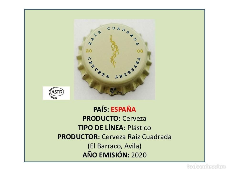 Coleccionismo de cervezas: TAPON CORONA CAPSULA CHAPA CERVEZA RA&Iacute;Z CUADRADA (ESPA&Ntilde;A)