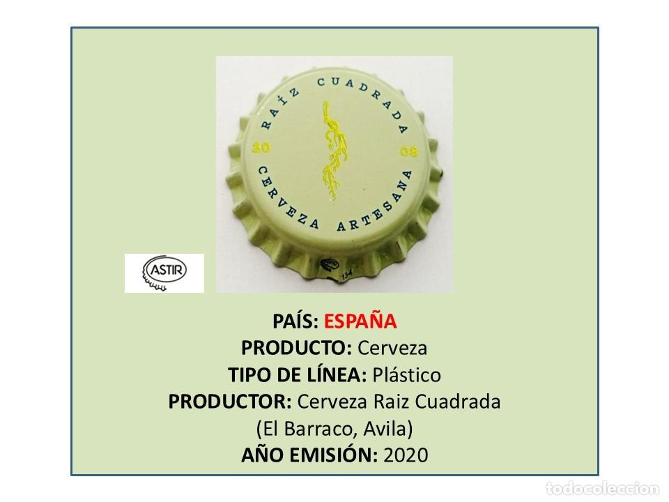 Coleccionismo de cervezas: TAPON CORONA CAPSULA CHAPA CERVEZA RA&Iacute;Z CUADRADA (ESPA&Ntilde;A)