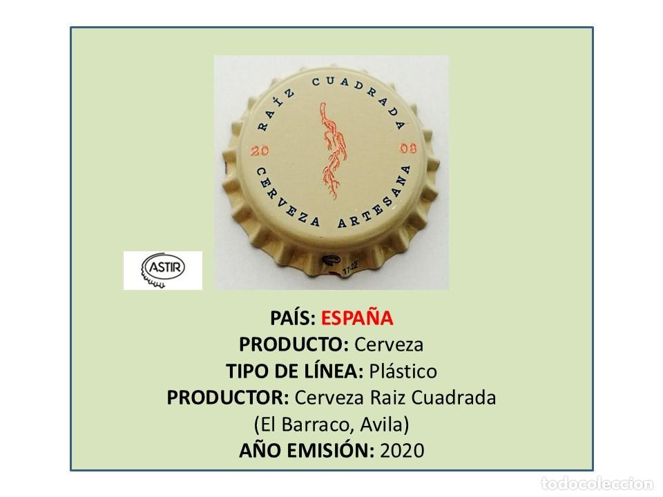 Coleccionismo de cervezas: TAPON CORONA CAPSULA CHAPA CERVEZA RA&Iacute;Z CUADRADA (ESPA&Ntilde;A)