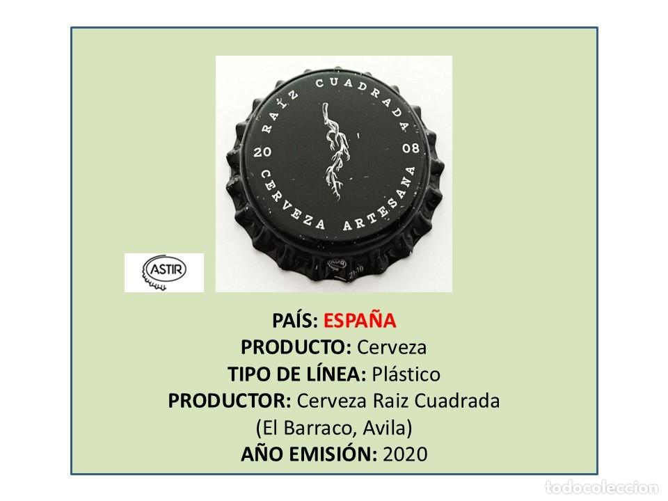 Coleccionismo de cervezas: TAPON CORONA CAPSULA CHAPA CERVEZA RA&Iacute;Z CUADRADA (ESPA&Ntilde;A)