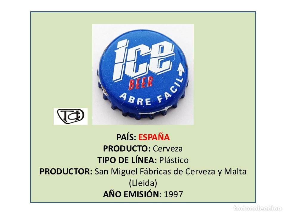 Coleccionismo de cervezas: TAPON CORONA CAPSULA CHAPA CERVEZA SAN MIGUEL ICE (ESPA&Ntilde;A)
