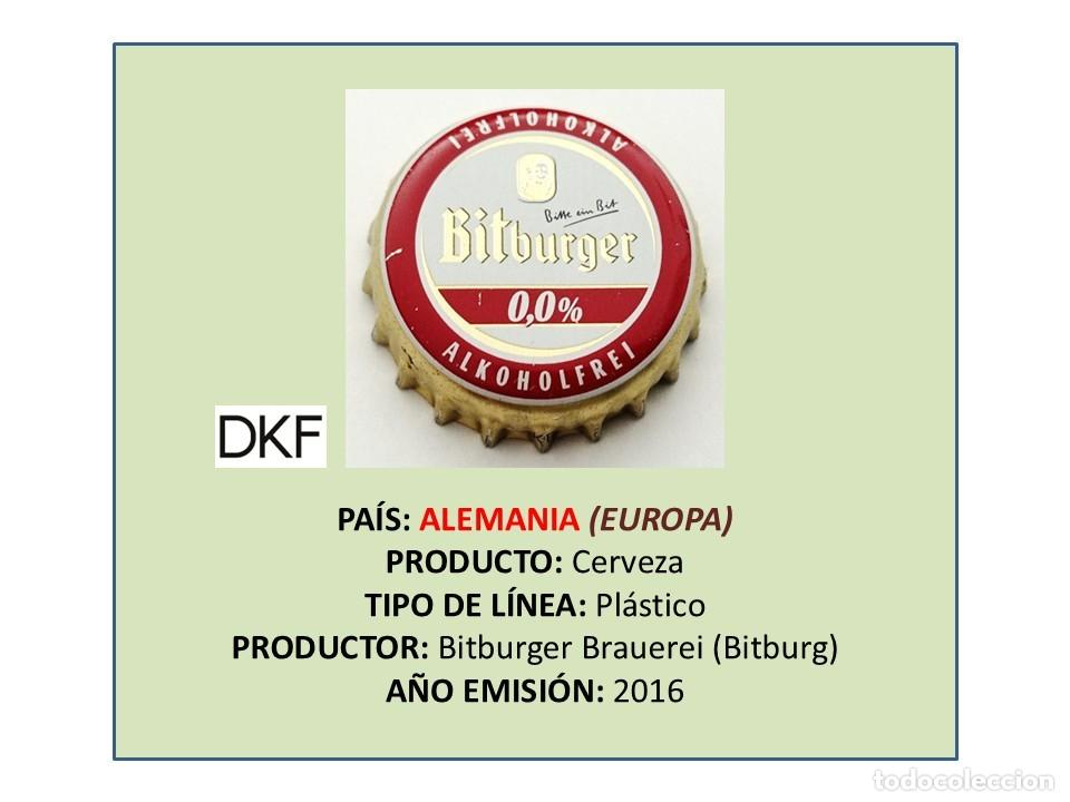 Coleccionismo de cervezas: TAPON CORONA CAPSULA CHAPA CERVEZA BITBURGER 0,0% Alc. (ALEMANIA)