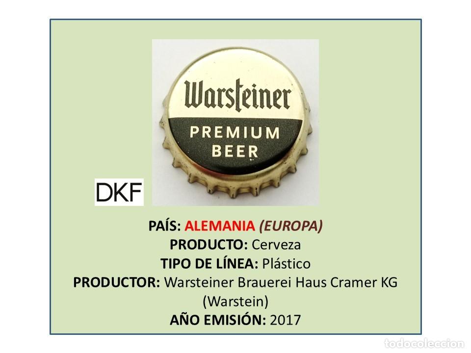 Coleccionismo de cervezas: TAPON CORONA CAPSULA CHAPA CERVEZA WARSTEINER PREMIUM (ALEMANIA)