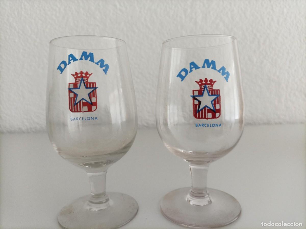 Coleccionismo de cervezas: Cervezas damm copas antiguas