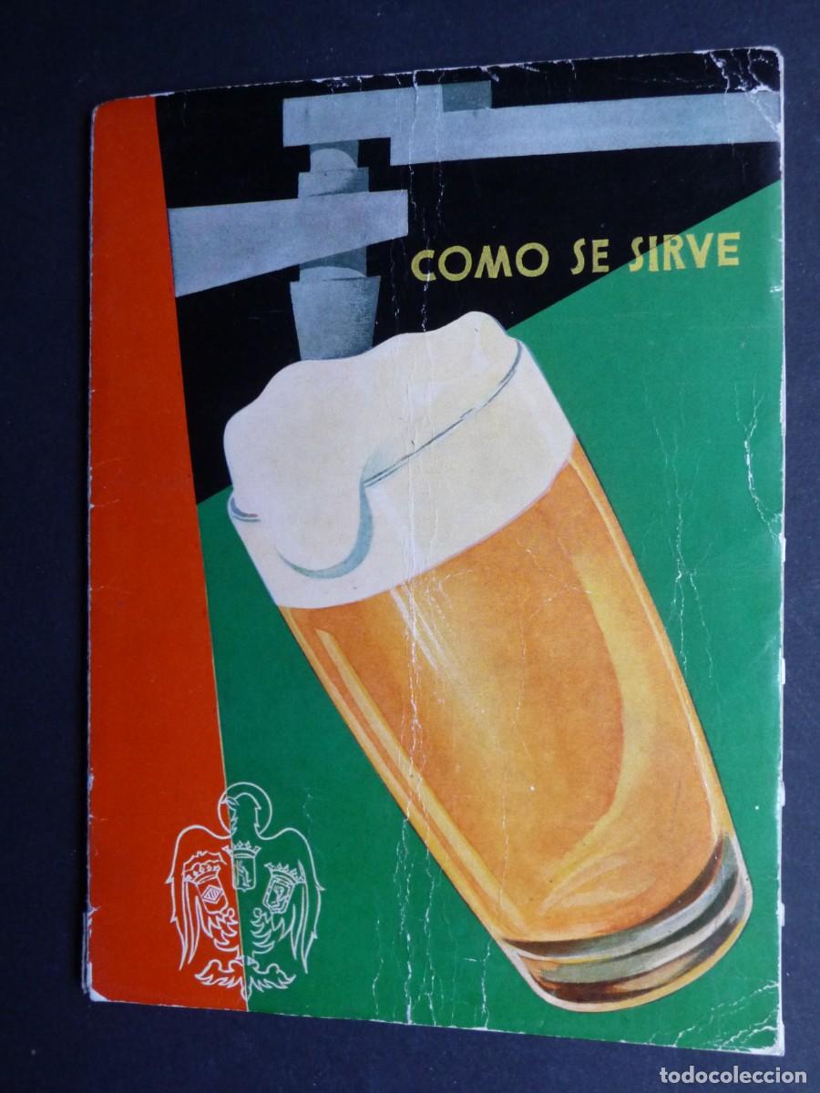 Coleccionismo de cervezas: CERVEZAS EL AGUILA 1959, MANUAL , COMO SE SIRVE