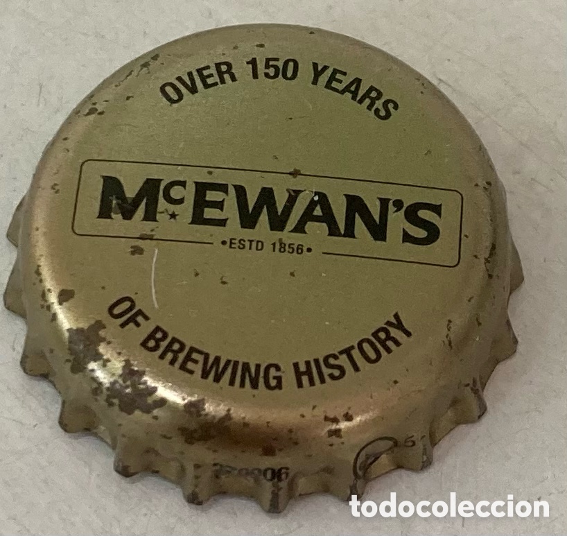 Coleccionismo de cervezas: BOTTLE CAP CHAPA TAP&Oacute;N CORONA CERVEZA BEER MC EWAN'S.LONDON. REINO UNIDO.--LOTE N. 4078-CARMANJO