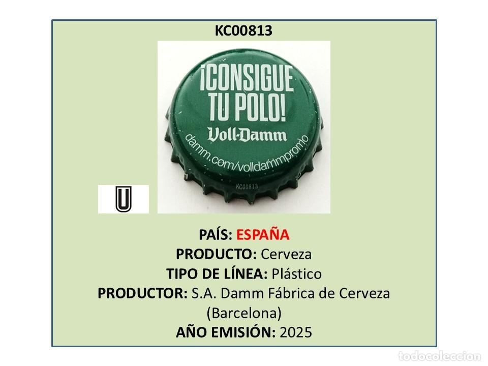 Coleccionismo de cervezas: TAPON CORONA CAPSULA CHAPA CERVEZA VOLL-DAMM (ESPA&Ntilde;A)