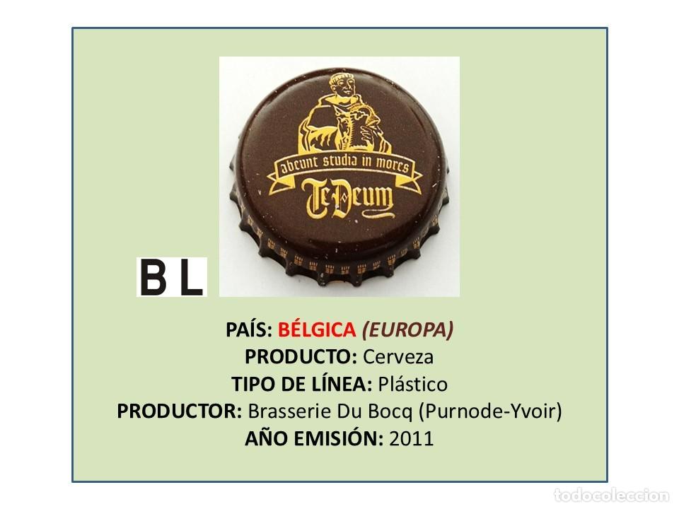 Coleccionismo de cervezas: TAPON CORONA CAPSULA CHAPA CERVEZA TE DEUM (B&Eacute;LGICA)