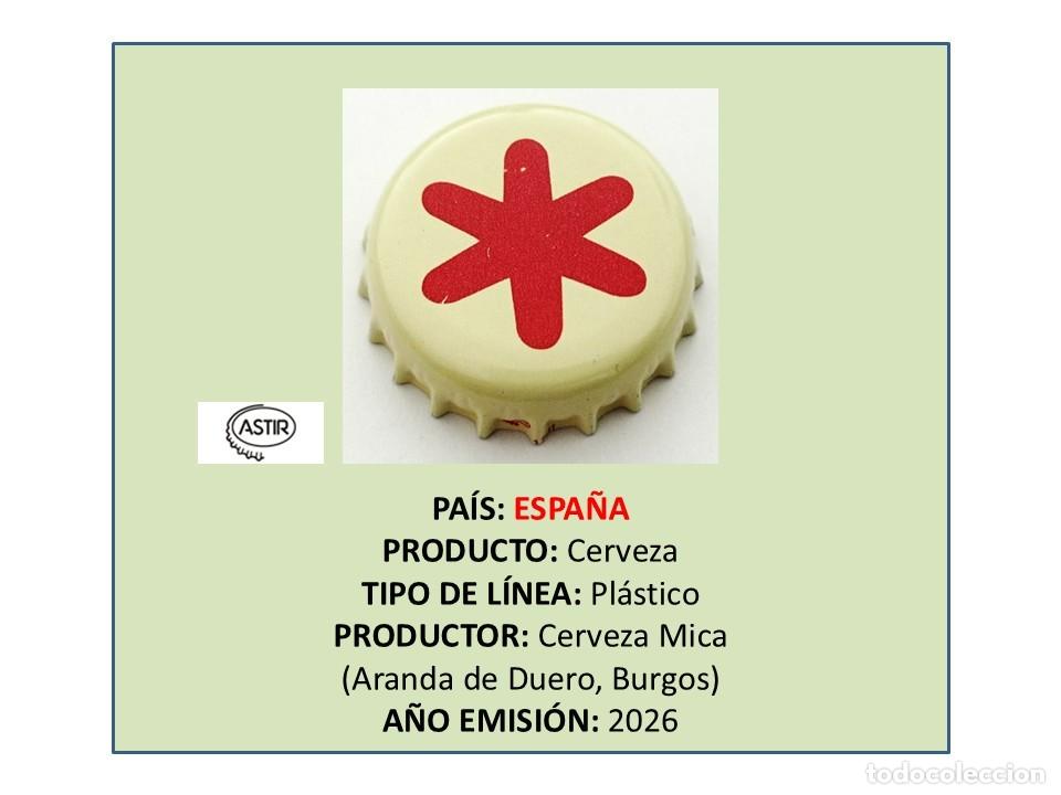 Coleccionismo de cervezas: TAPON CORONA CAPSULA CHAPA CERVEZA MICA SIN ALCOHOL (ESPA&Ntilde;A)