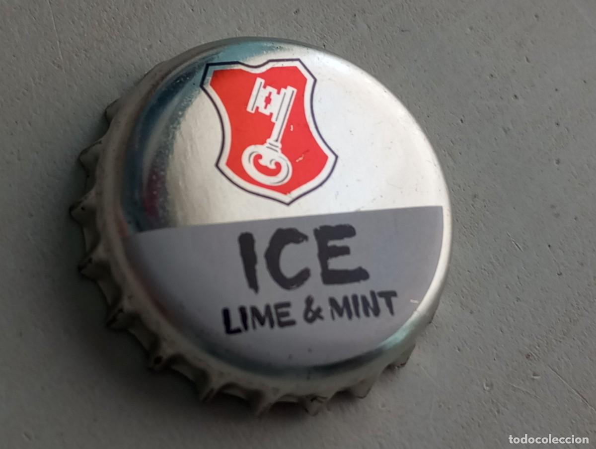 Coleccionismo de cervezas: Chapa tap&oacute;n corona de la cerveza alemana BECK'S ICE LIME & MINT