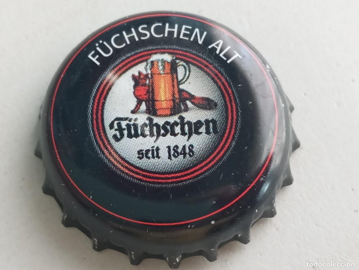 Coleccionismo de cervezas: Chapa tap&oacute;n corona de la cerveza alemana F&Uuml;CHSCHEN ALT SEIT 1848