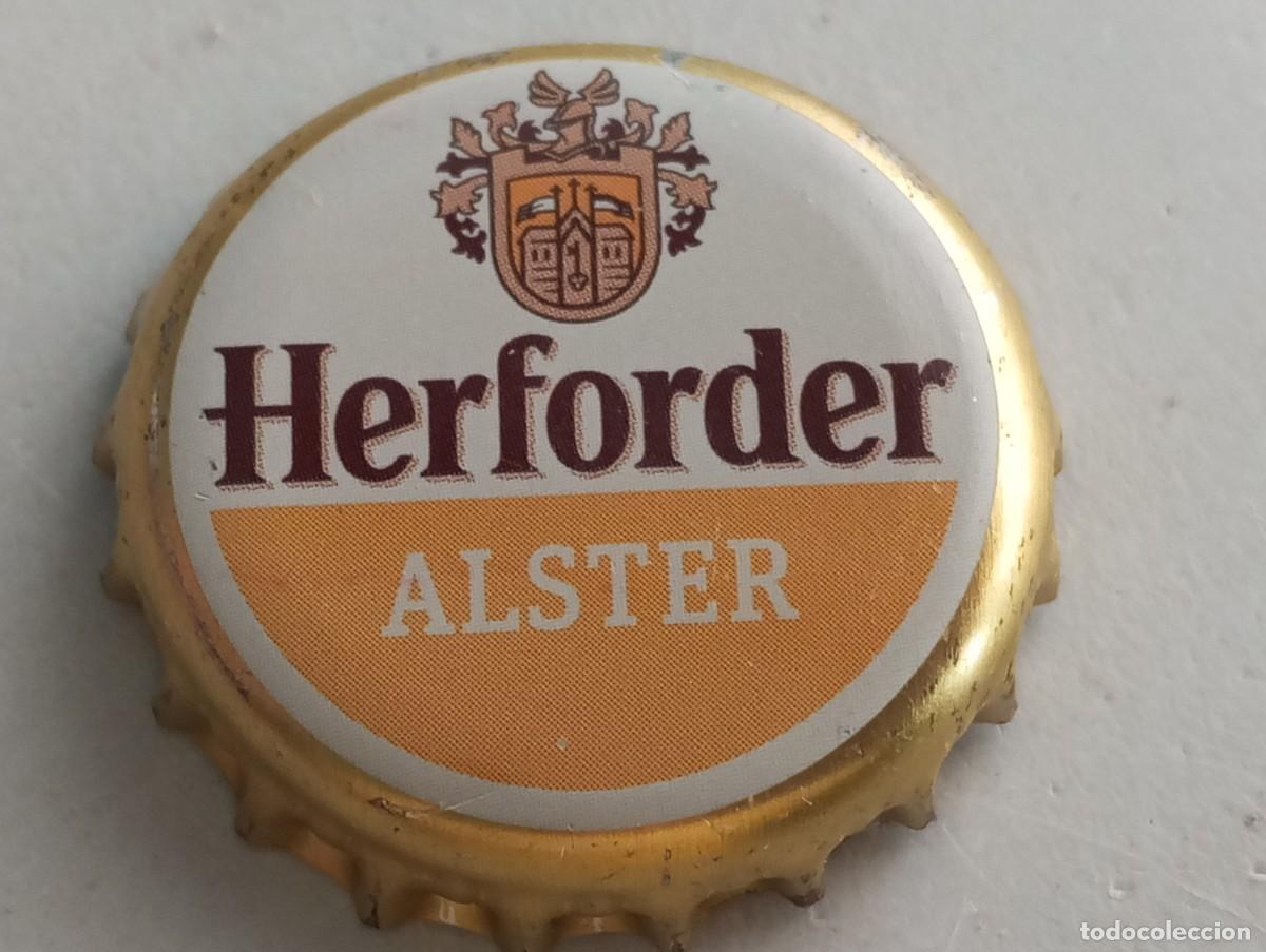 Coleccionismo de cervezas: Chapa tap&oacute;n corona de la cerveza alemana HERFORDER ALSTER