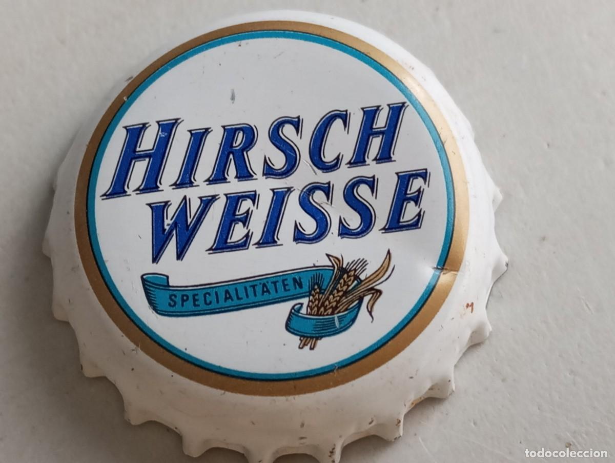 Coleccionismo de cervezas: Chapa tap&oacute;n corona de la cerveza alemana HIRSCH WEISSE SPECIALIT&Auml;TEN