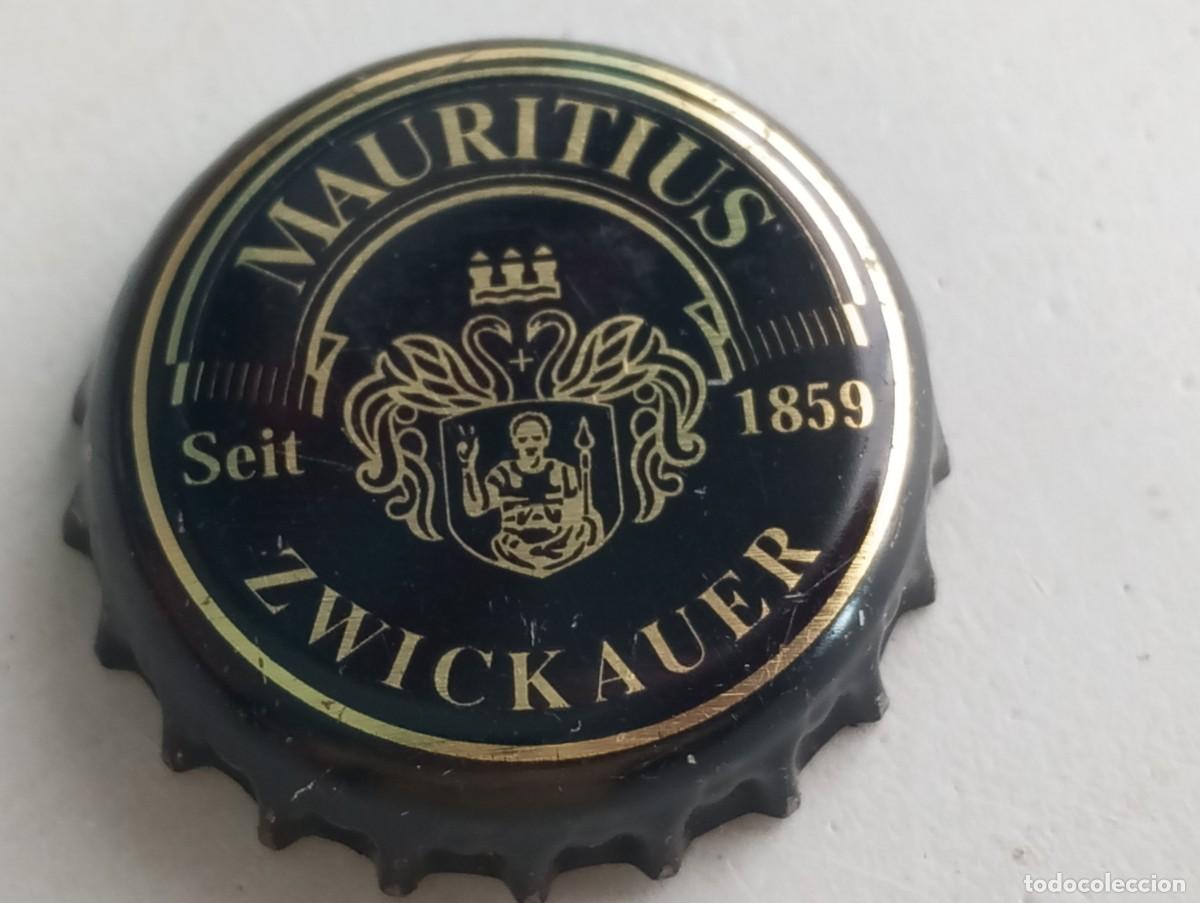 Coleccionismo de cervezas: Chapa tap&oacute;n corona de la cerveza alemana MAURITIUS ZWICKAUER SEIT 1859