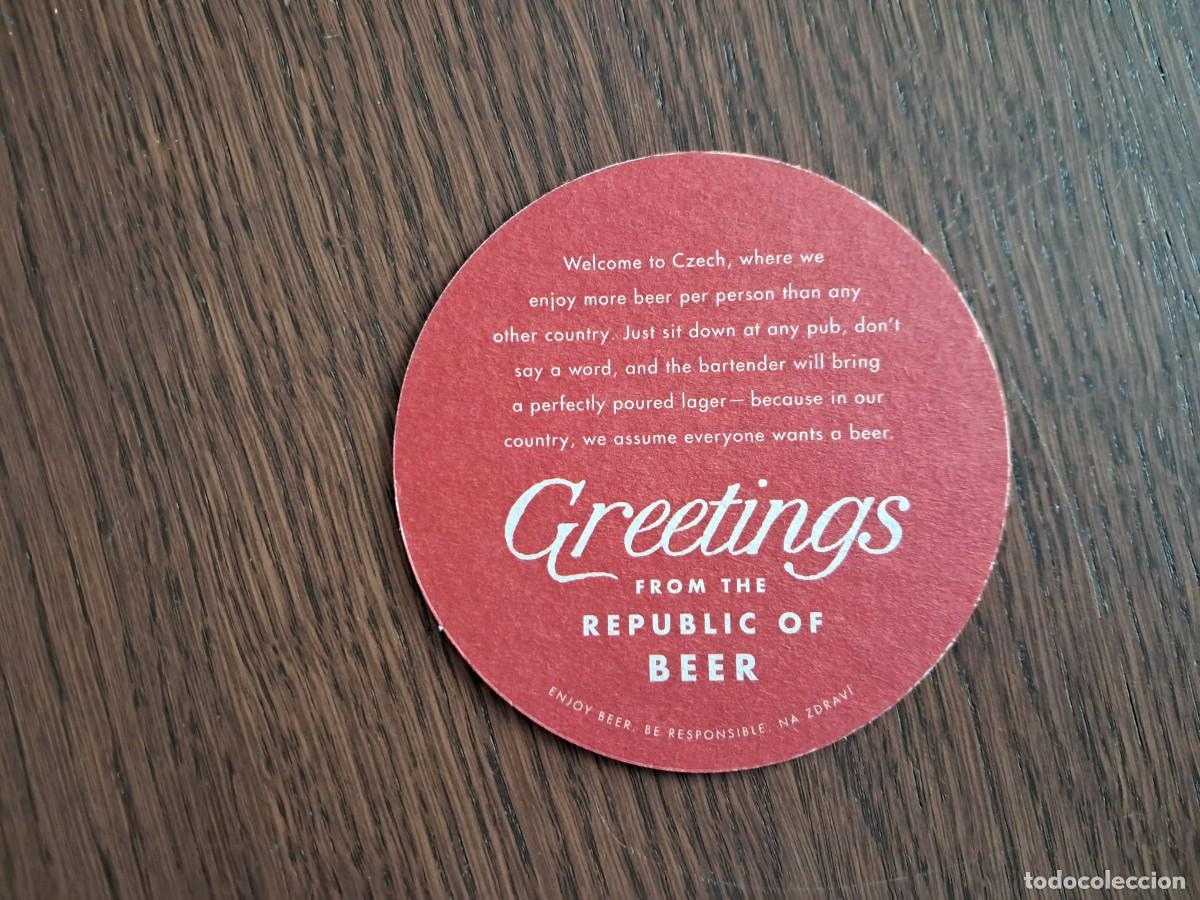 Coleccionismo de cervezas: posavasos de cerveza checa, Budvar. - Foto 2