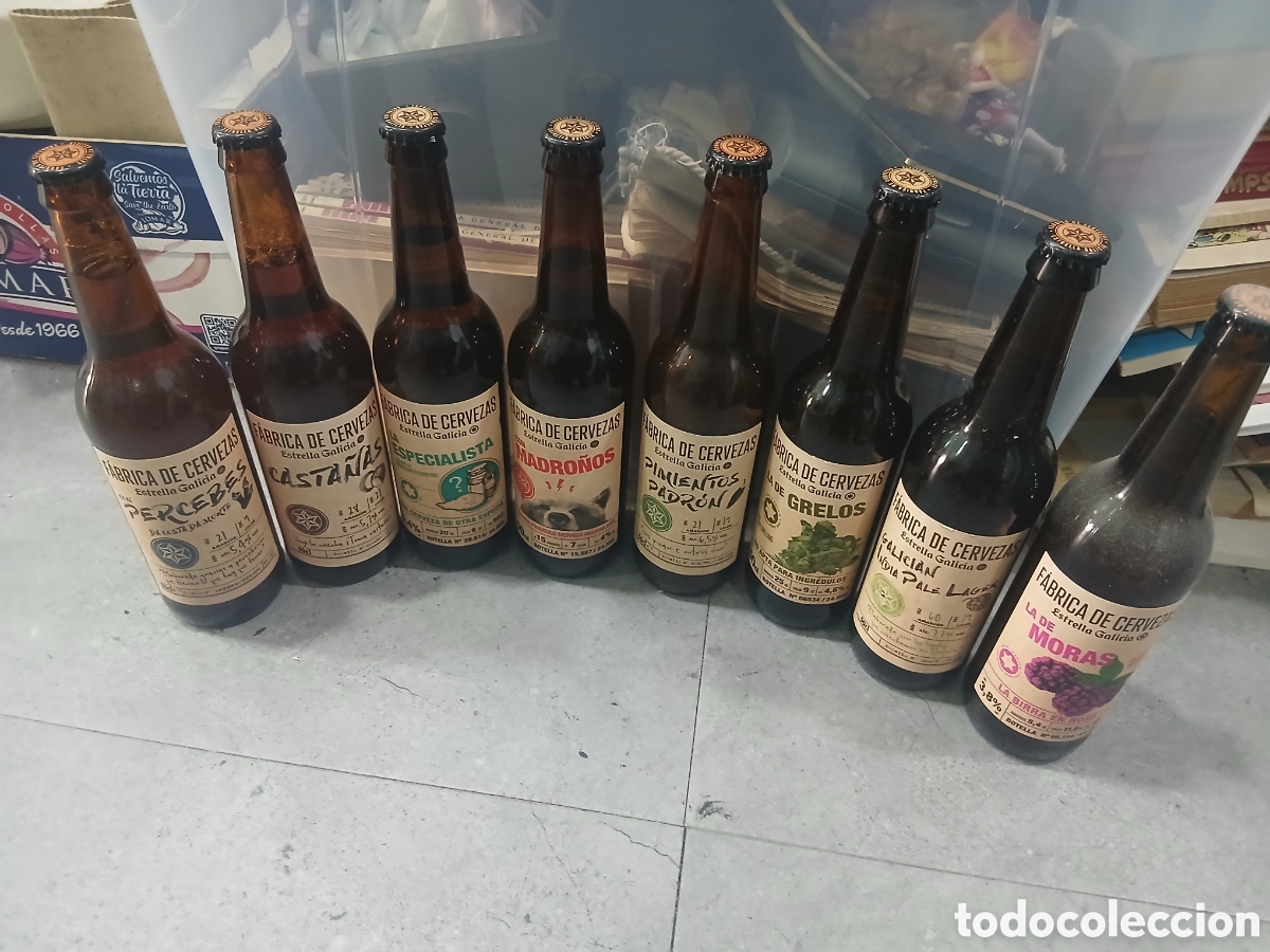 Coleccionismo de cervezas: Lote de botellas Estrella Galicia Edici&oacute;n Limitada. (L98)