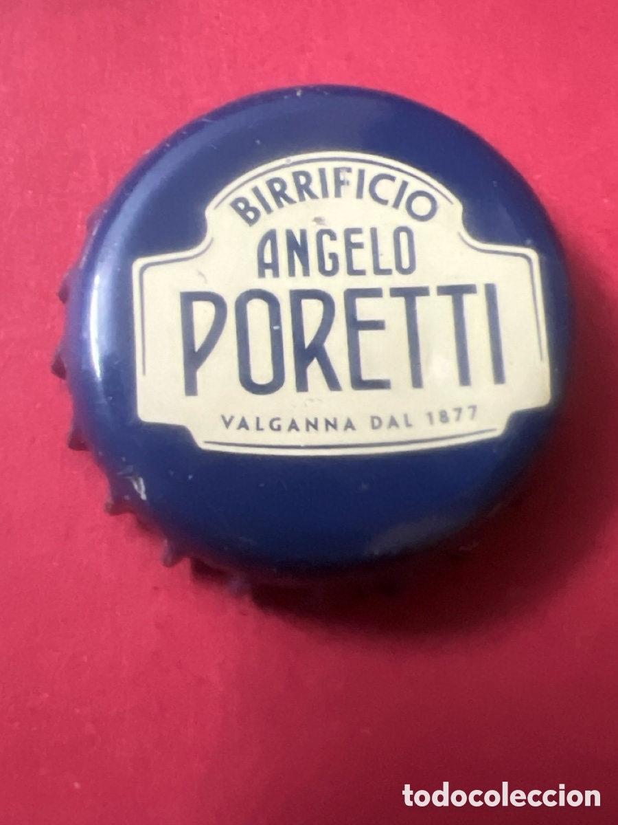 Coleccionismo de cervezas: T4/X46/G5. CHAPA TAP&Oacute;N CORONA ANGELO PORETTI
