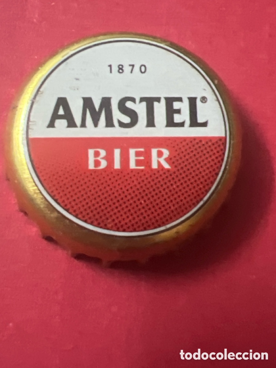 Collectionnisme de bi&egrave;res: T4/X45/K1. TAP&Oacute;N CORONA - CHAPA - CROWN CAPS - CERVEZA - AMSTEL