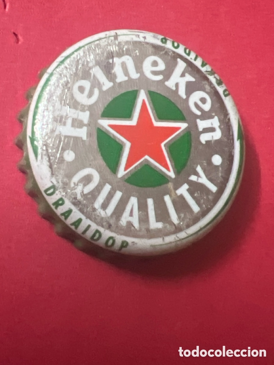 Collectionnisme de bi&egrave;res: T4/X45/L6. CHAPA CERVEZA - PA&Iacute;SES BAJOS - Heineken Quality Draaidop Draaidop