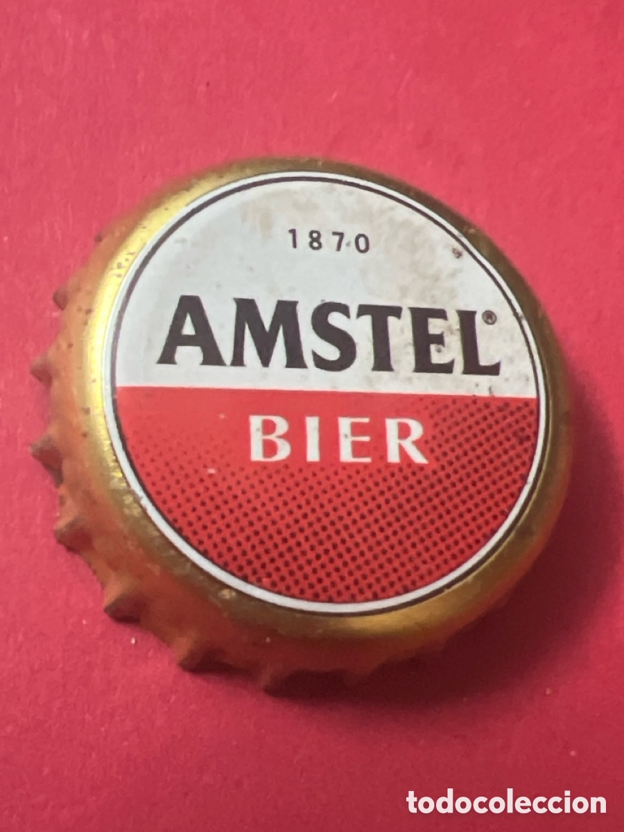 Collectionnisme de bi&egrave;res: T4/X45/M1. TAP&Oacute;N CORONA - CHAPA - CROWN CAPS - CERVEZA - AMSTEL BIER