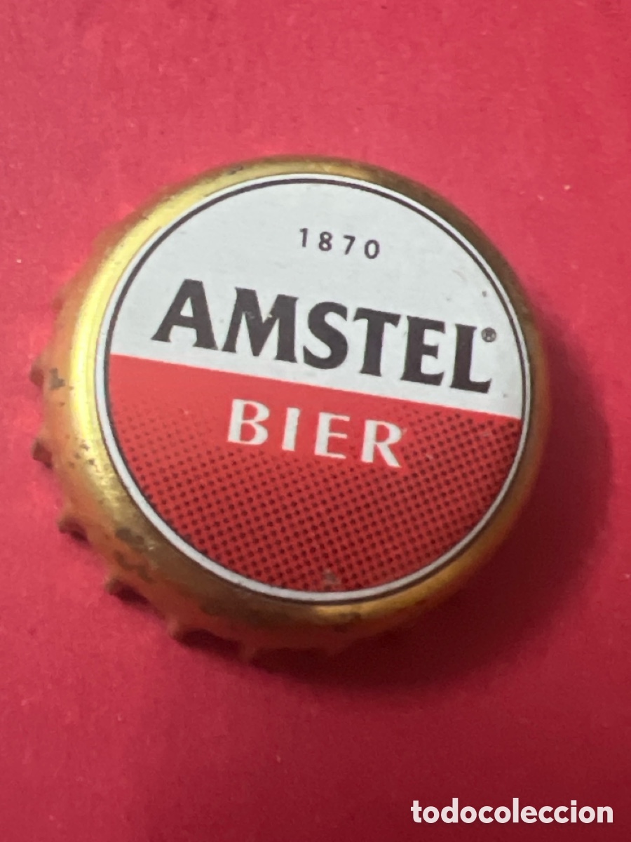 Collectionnisme de bi&egrave;res: T4/X45/M3. TAP&Oacute;N CORONA - CHAPA - CROWN CAPS - CERVEZA - AMSTEL BIER