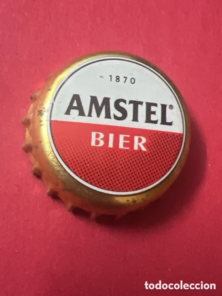 Collectionnisme de bi&egrave;res: T4/X45/M4. TAP&Oacute;N CORONA - CHAPA - CROWN CAPS - CERVEZA - AMSTEL BIER