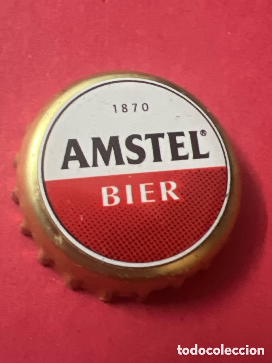 Collectionnisme de bi&egrave;res: T4/X45/M5. TAP&Oacute;N CORONA - CHAPA - CROWN CAPS - CERVEZA - AMSTEL BIER