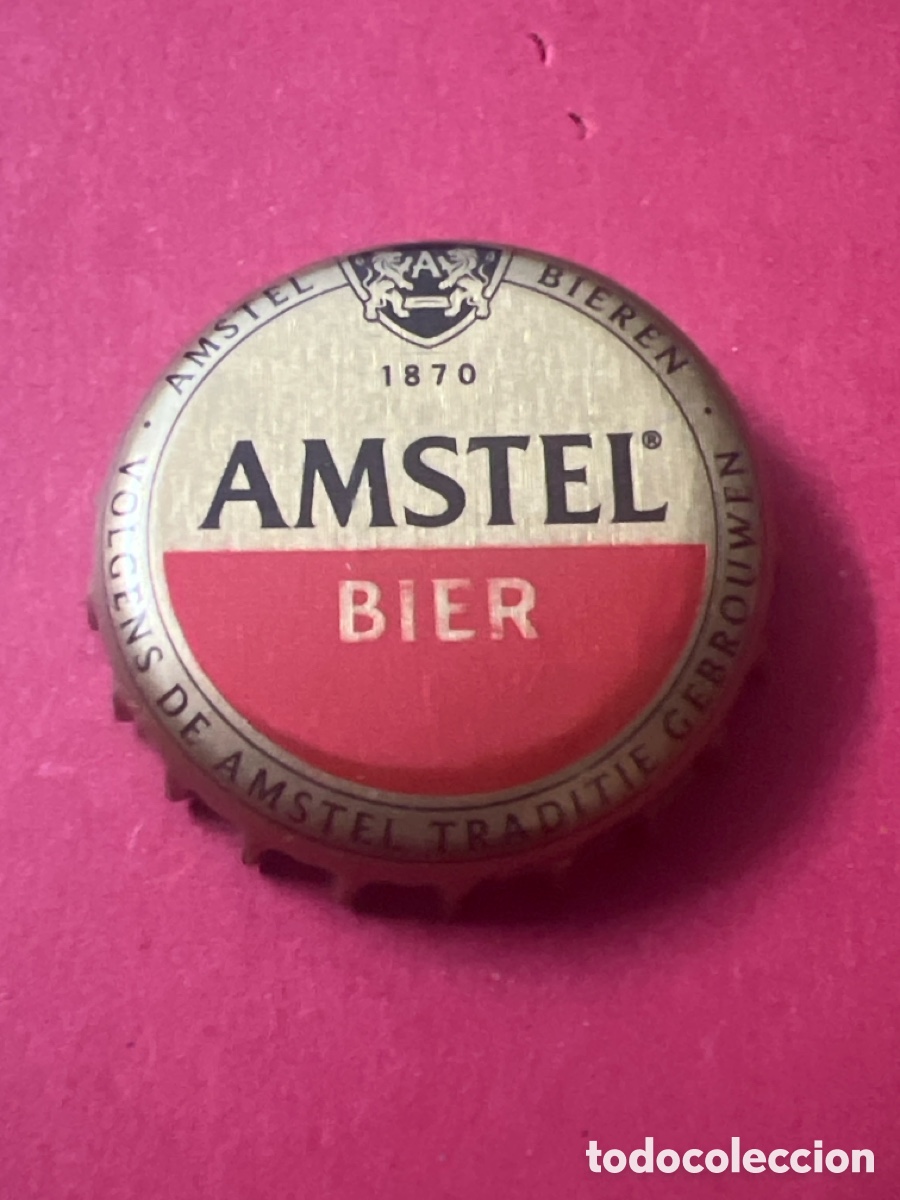 Collectionnisme de bi&egrave;res: T4/X45/N1. TAP&Oacute;N CORONA - CHAPA - CROWN CAPS - CERVEZA - AMSTEL BIER