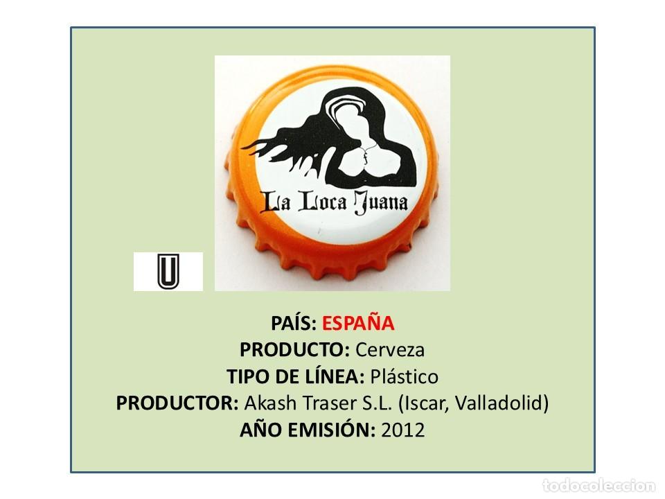 Coleccionismo de cervezas: TAPON CORONA CAPSULA CHAPA CERVEZA LA LOCA JUANA (ESPA&Ntilde;A)