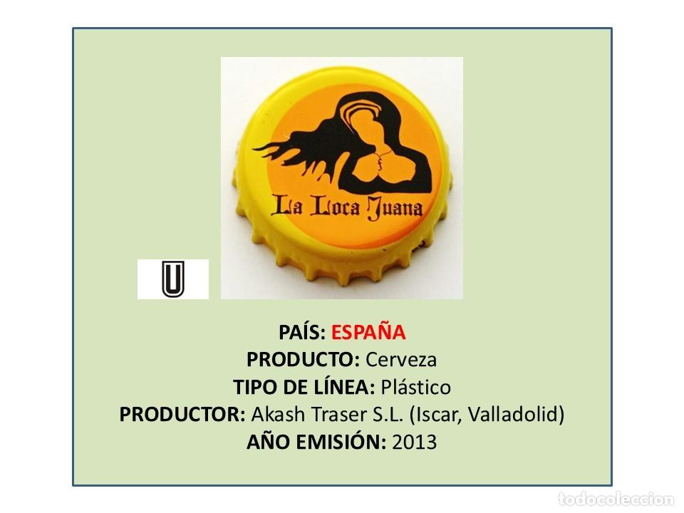 Coleccionismo de cervezas: TAPON CORONA CAPSULA CHAPA CERVEZA LA LOCA JUANA (ESPA&Ntilde;A)