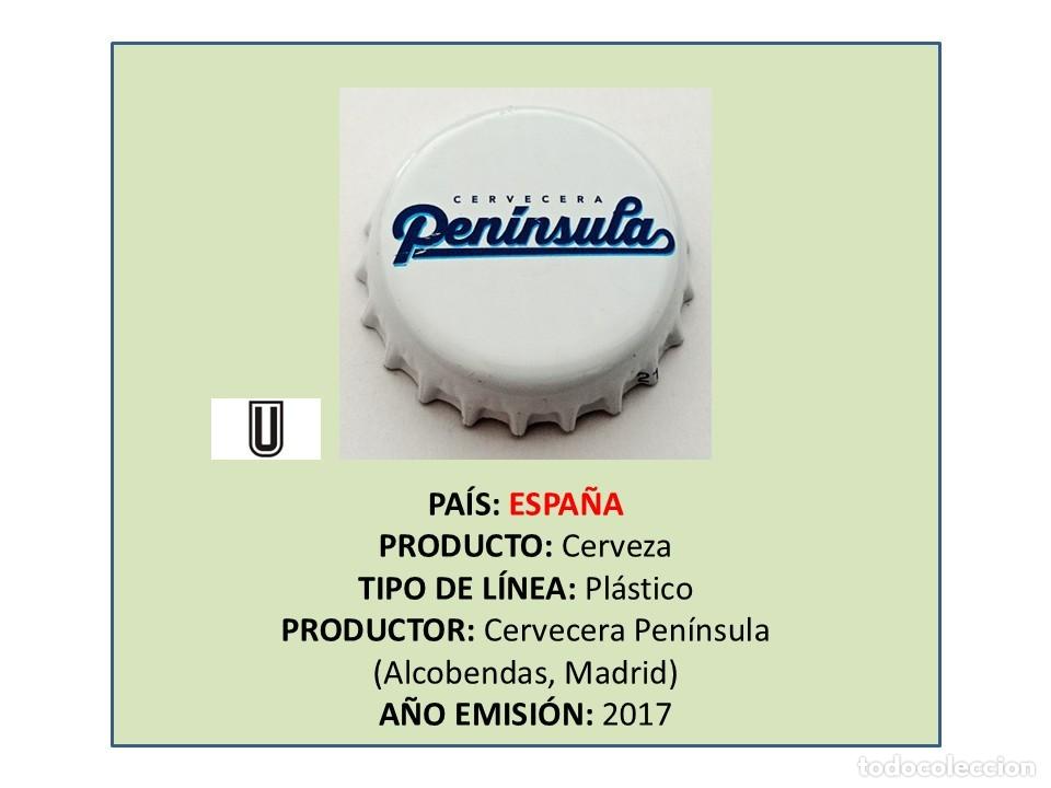 Coleccionismo de cervezas: TAPON CORONA CAPSULA CHAPA CERVEZA PEN&Iacute;NSULA (ESPA&Ntilde;A)