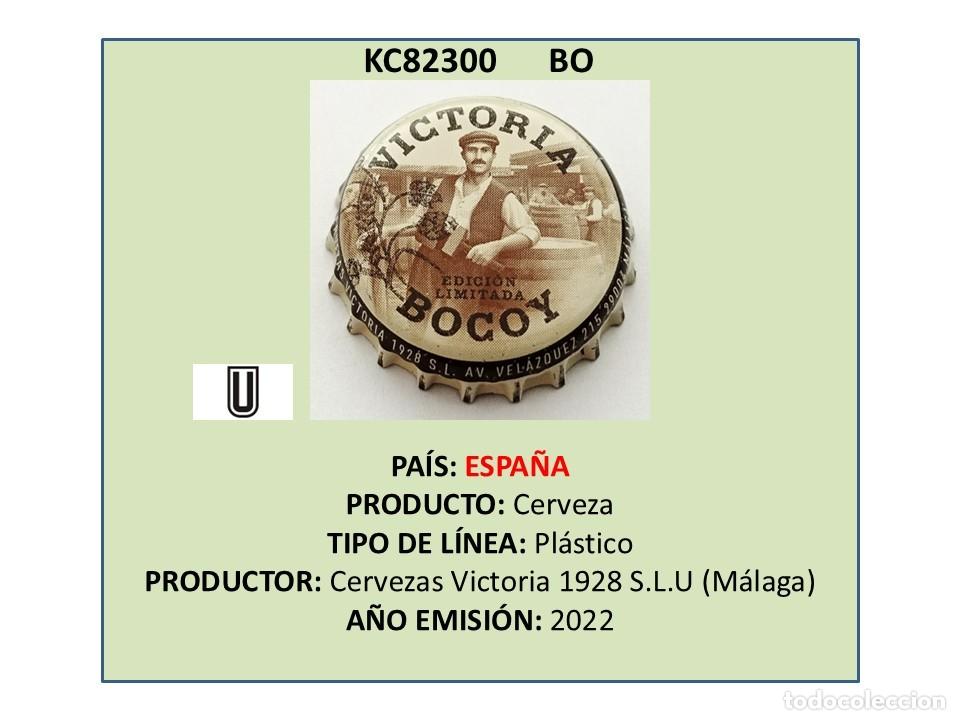 Coleccionismo de cervezas: TAPON CORONA CAPSULA CHAPA CERVEZA VICTORIA BOCOY &rdquo;EDICI&Oacute;N LIMITADA&rdquo; (ESPA&Ntilde;A)