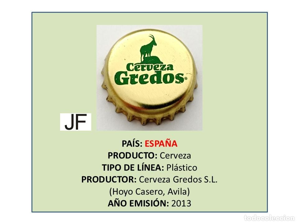 Coleccionismo de cervezas: TAPON CORONA CAPSULA CHAPA CERVEZA GREDOS (ESPA&Ntilde;A)