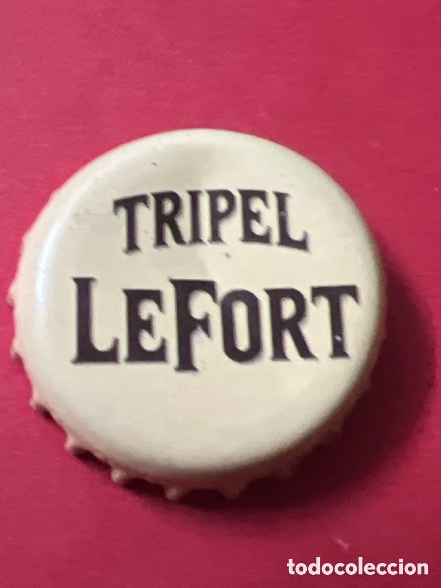 Coleccionismo de cervezas: T4/X41/N1. Chapa tap&oacute;n corona de la cerveza belga LEFORT TRIPEL