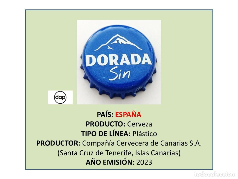 Collectionnisme de bi&egrave;res: TAPON CORONA CAPSULA CHAPA CERVEZA DORADA SIN (ESPA&Ntilde;A)