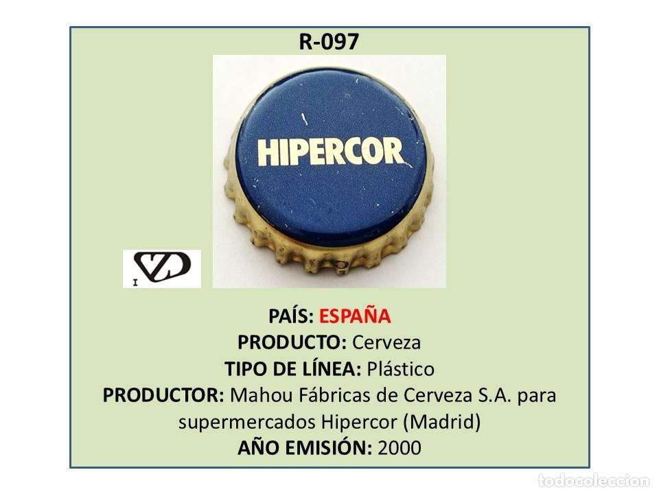 Coleccionismo de cervezas: TAPON CORONA CAPSULA CHAPA CERVEZA HIPERCOR (ESPA&Ntilde;A)