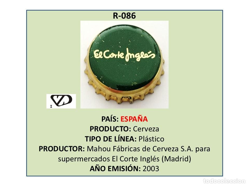 Coleccionismo de cervezas: TAPON CORONA CAPSULA CHAPA CERVEZA EL CORTE INGL&Eacute;S (ESPA&Ntilde;A)