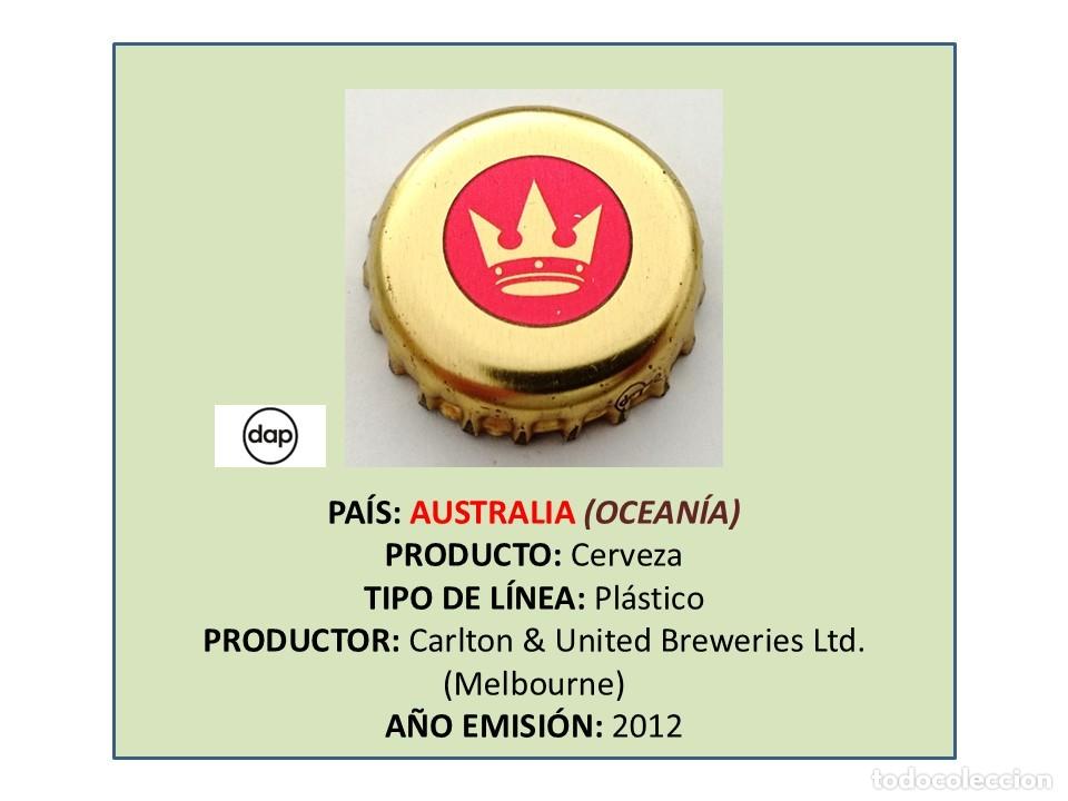 Coleccionismo de cervezas: TAPON CORONA CAPSULA CHAPA CERVEZA CARLTON (AUSTRALIA)
