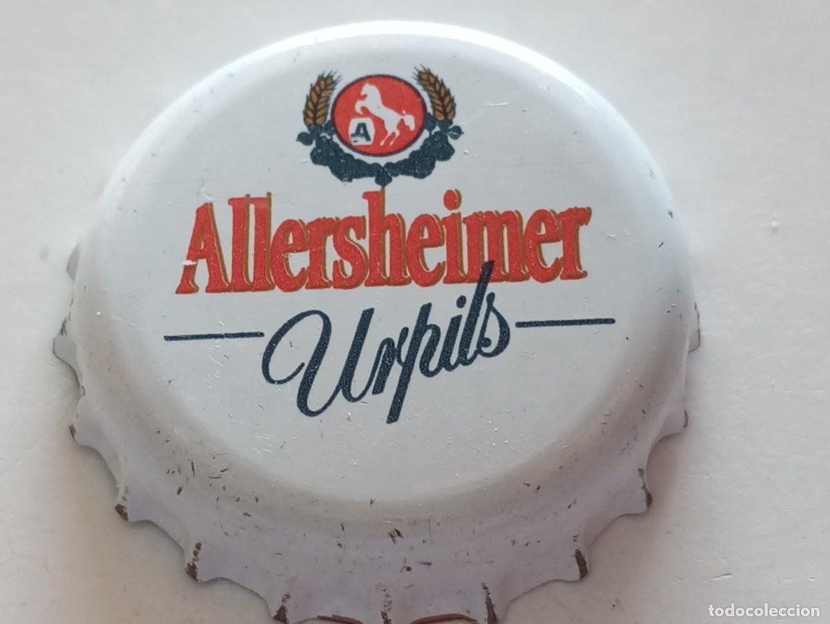 Coleccionismo de cervezas: Chapa tap&oacute;n corona de la cerveza alemana ALLERSHEIMER URPILS