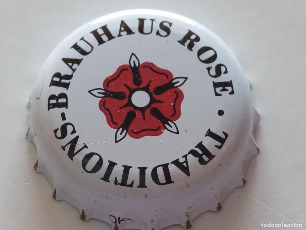Coleccionismo de cervezas: Chapa tap&oacute;n corona de la cerveza alemana TRADITIONS - BRAUHAUS ROSE