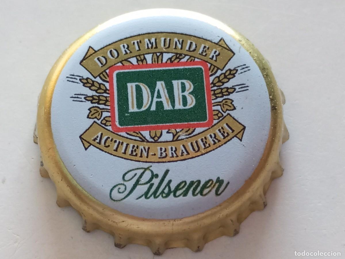 Coleccionismo de cervezas: Chapa tap&oacute;n corona de la cerveza alemana DAB DORTMUNDER ACTIEN-BRAUEREI PILSENER
